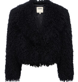 L'AGENCE AURA CROP FAUX FUR JACKET