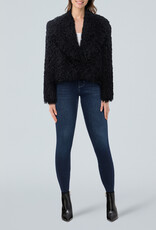 L'AGENCE AURA CROP FAUX FUR JACKET