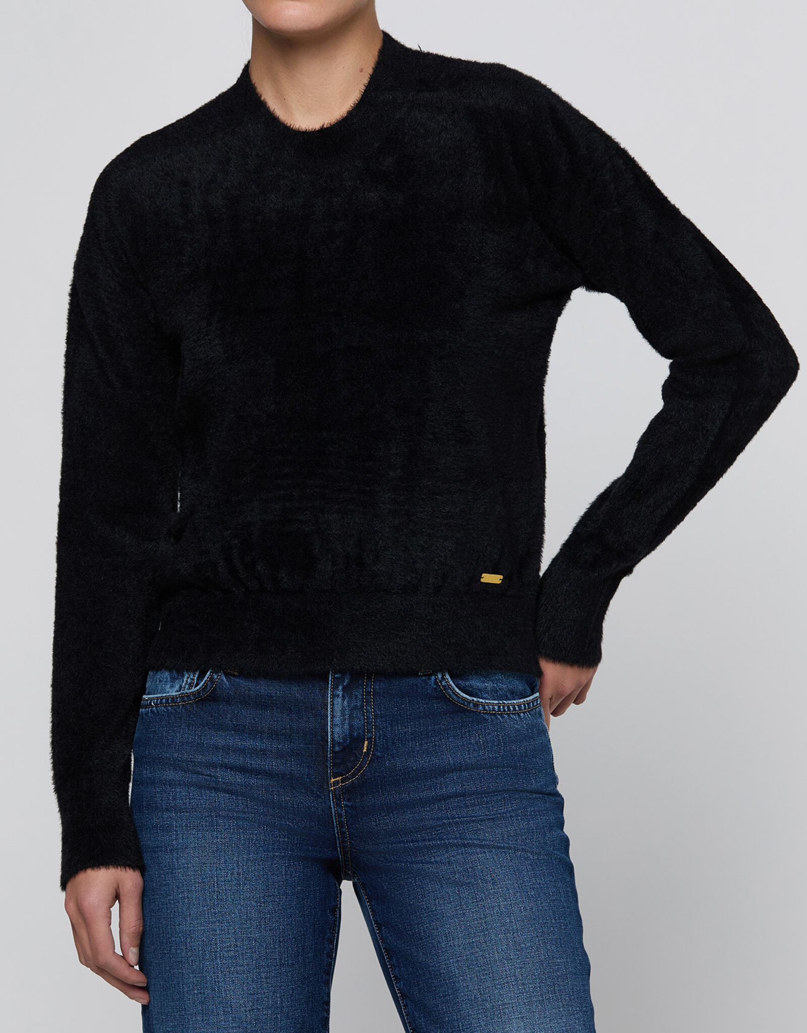L'AGENCE NIMBUS LS FUZZY CREW PULLOVER