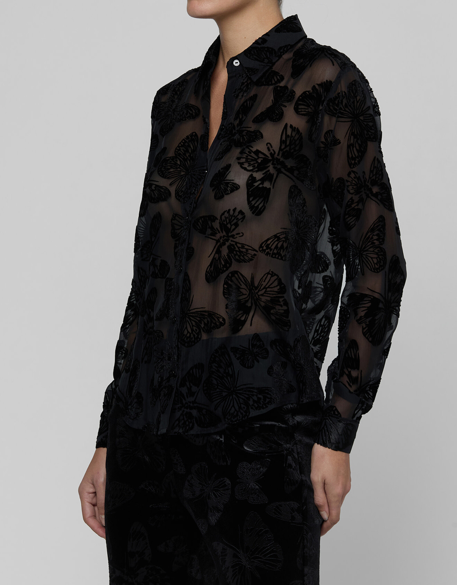 L'AGENCE LAURENT BTN UP BLOUSE