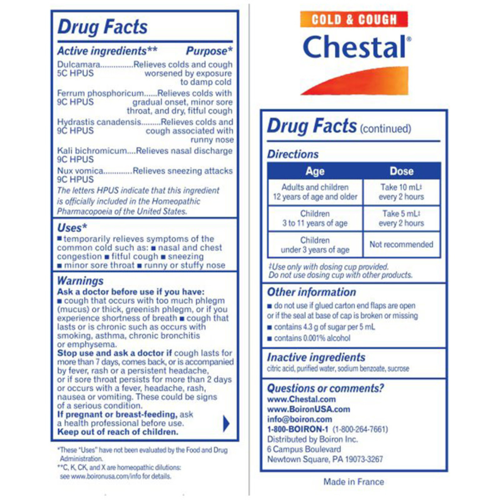 Chestal - Cough and Congestion