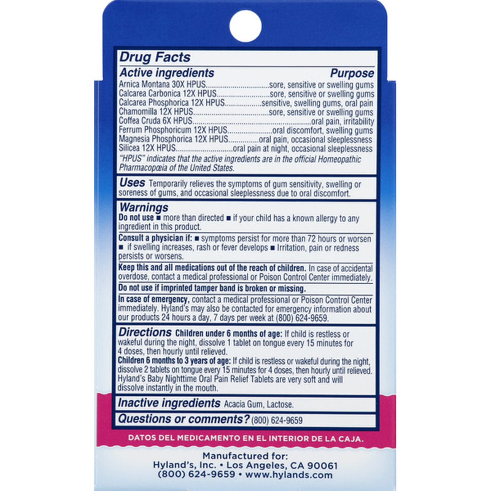 Hyland's Hyland's Baby Nighttime Oral Pain Relief Tablets