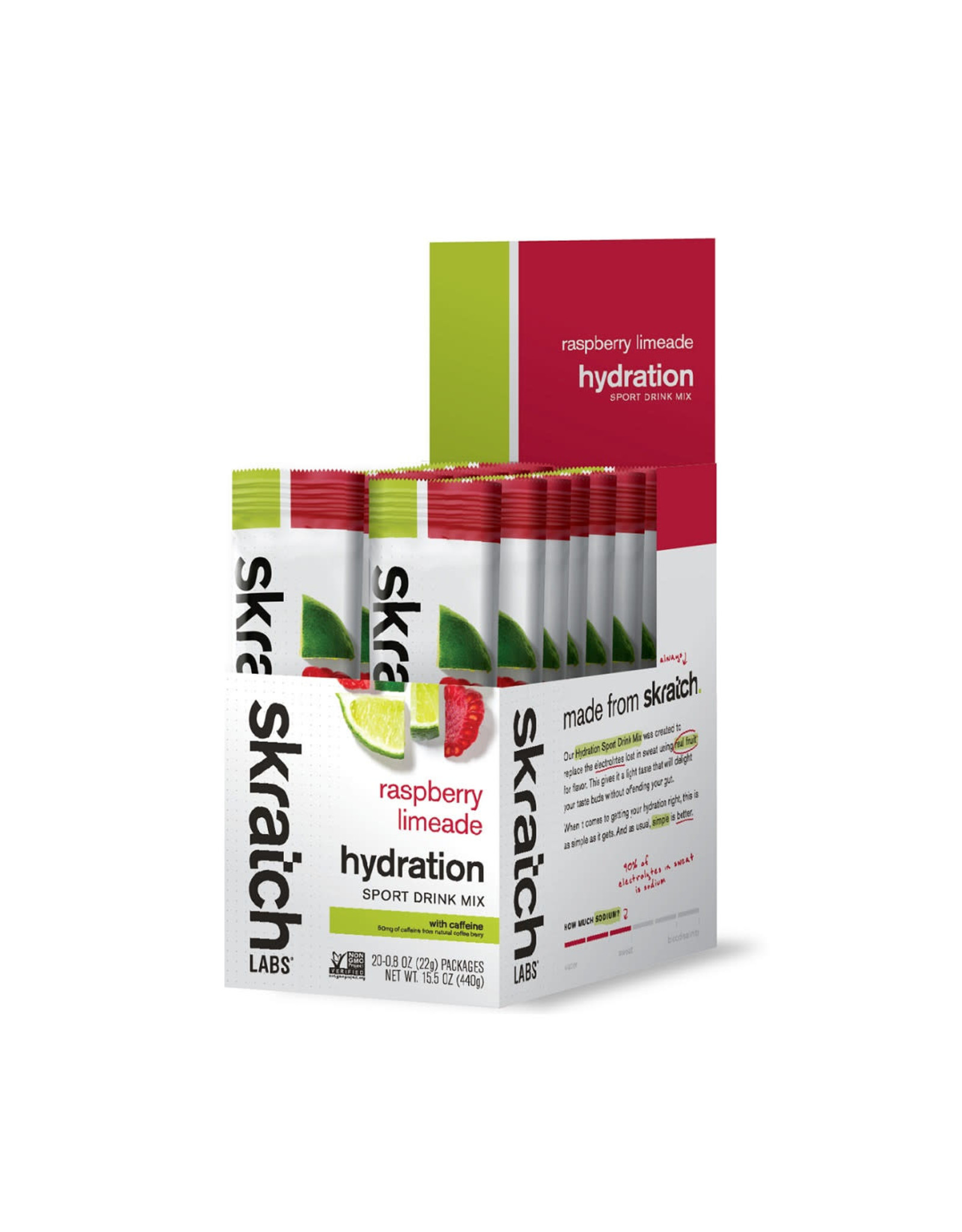 Scratch Labs Skratch Labs - Sport Hydration Mix: Raspberry Limeade with Caffeine, Single Serving