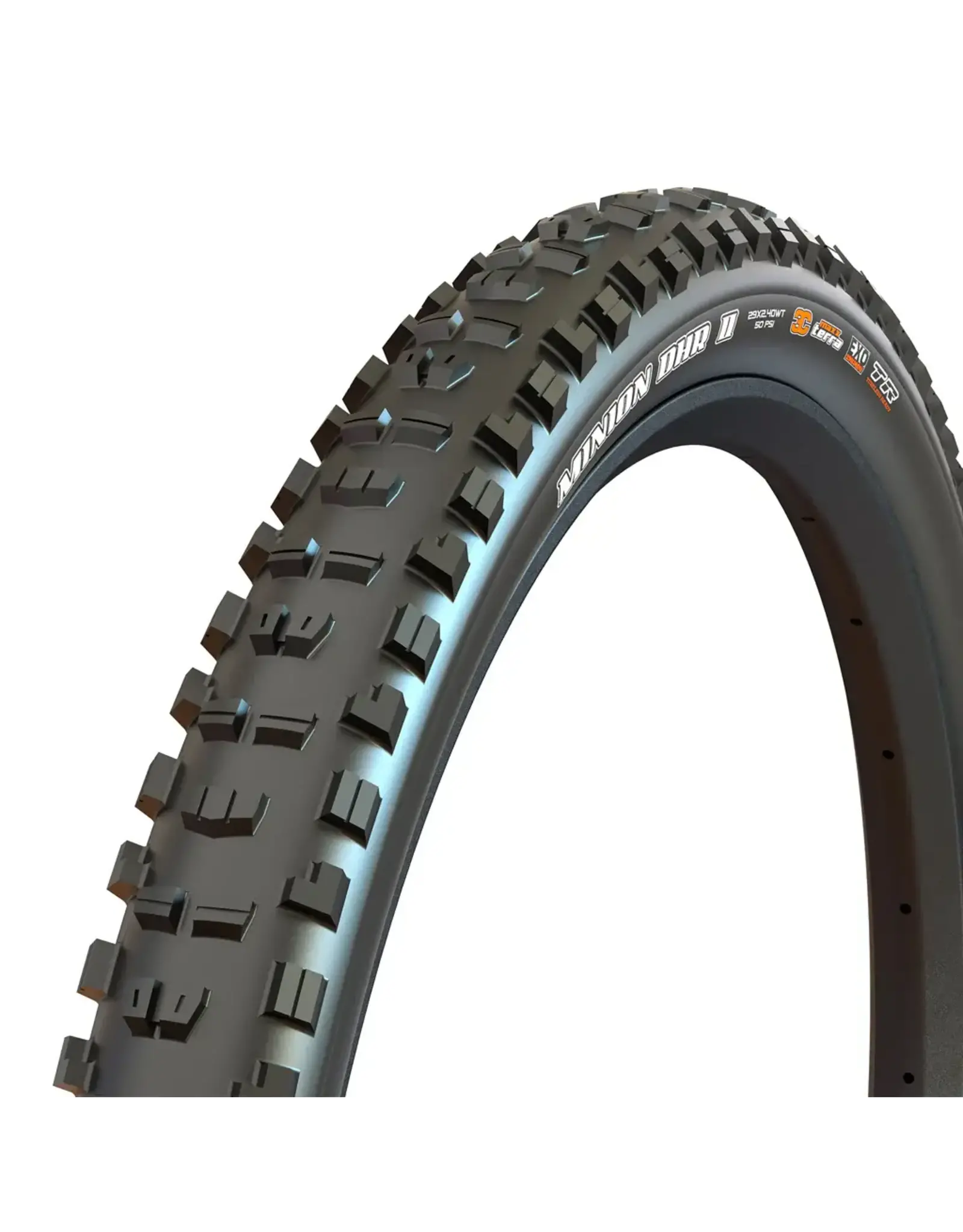 Maxxis Maxxis, Minion DHR II, 29 x 2.4, Folding, Tubeless Ready, 3C, EXO, Maxx Grip, WT, 60TPI, Black