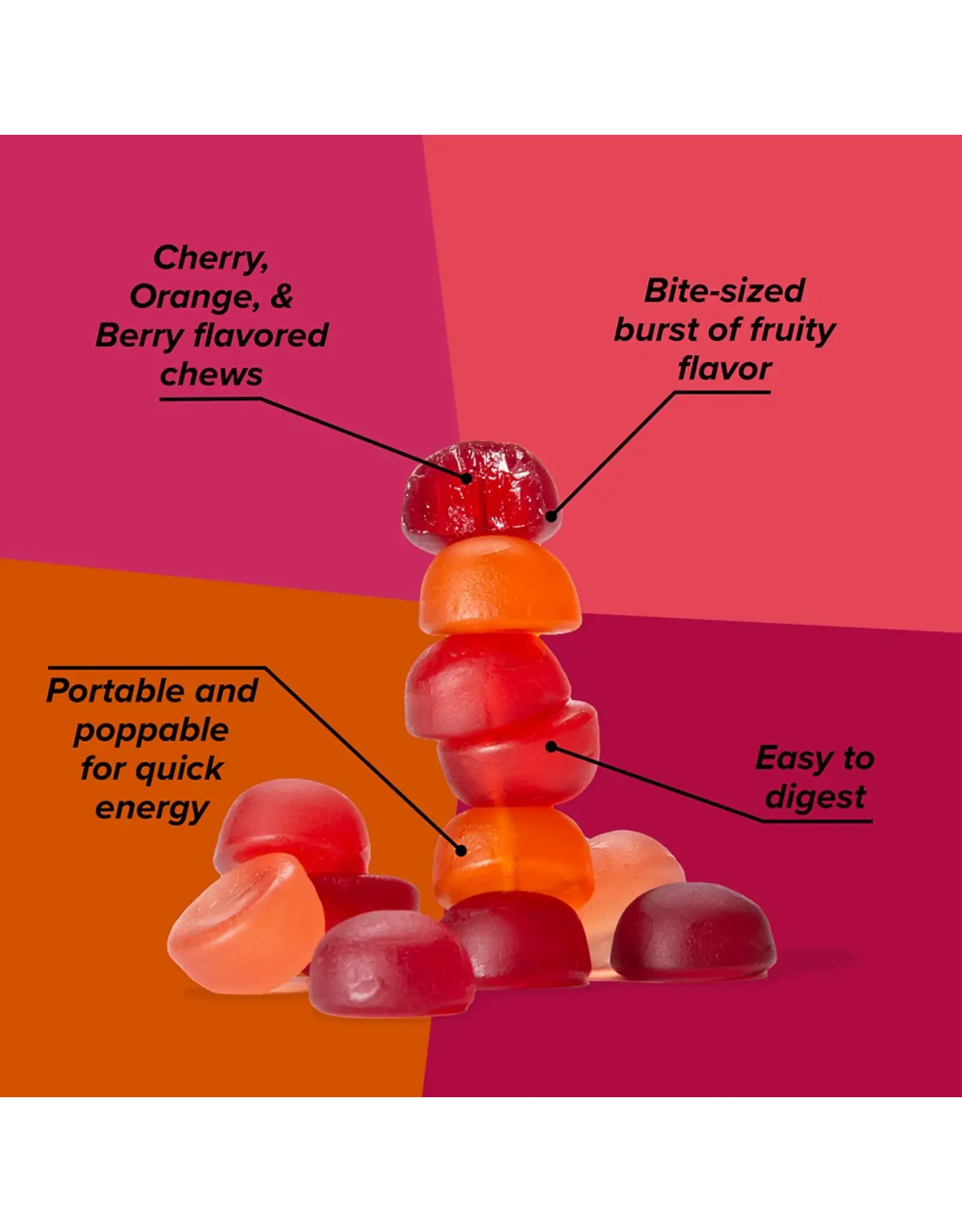 Honey Stinger Honey Stinger Organic Energy Chew, Fruit Smoothie