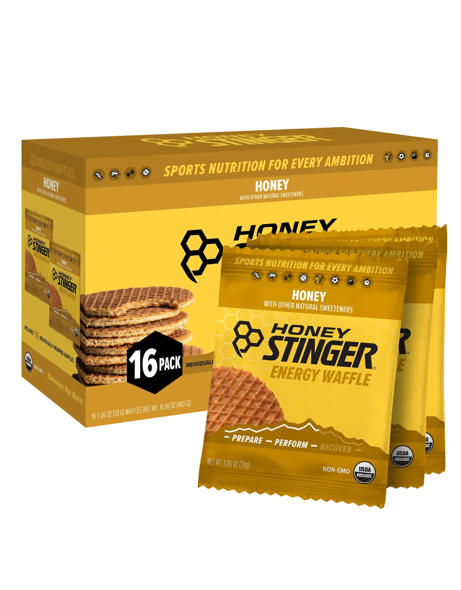Honey Stinger Honey Stinger Organic Waffles, Honey