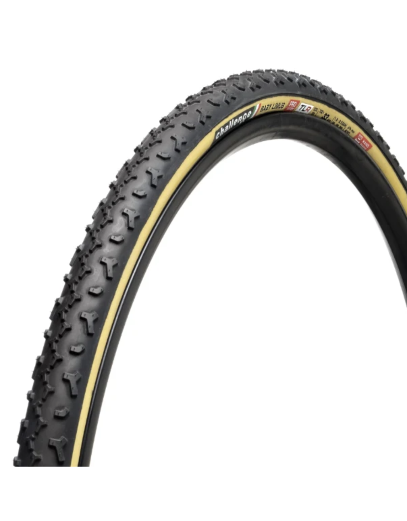 Challenge Challenge Baby Limus Pro TLR Tire, 700 x 33, 300TPI, Black/Tan
