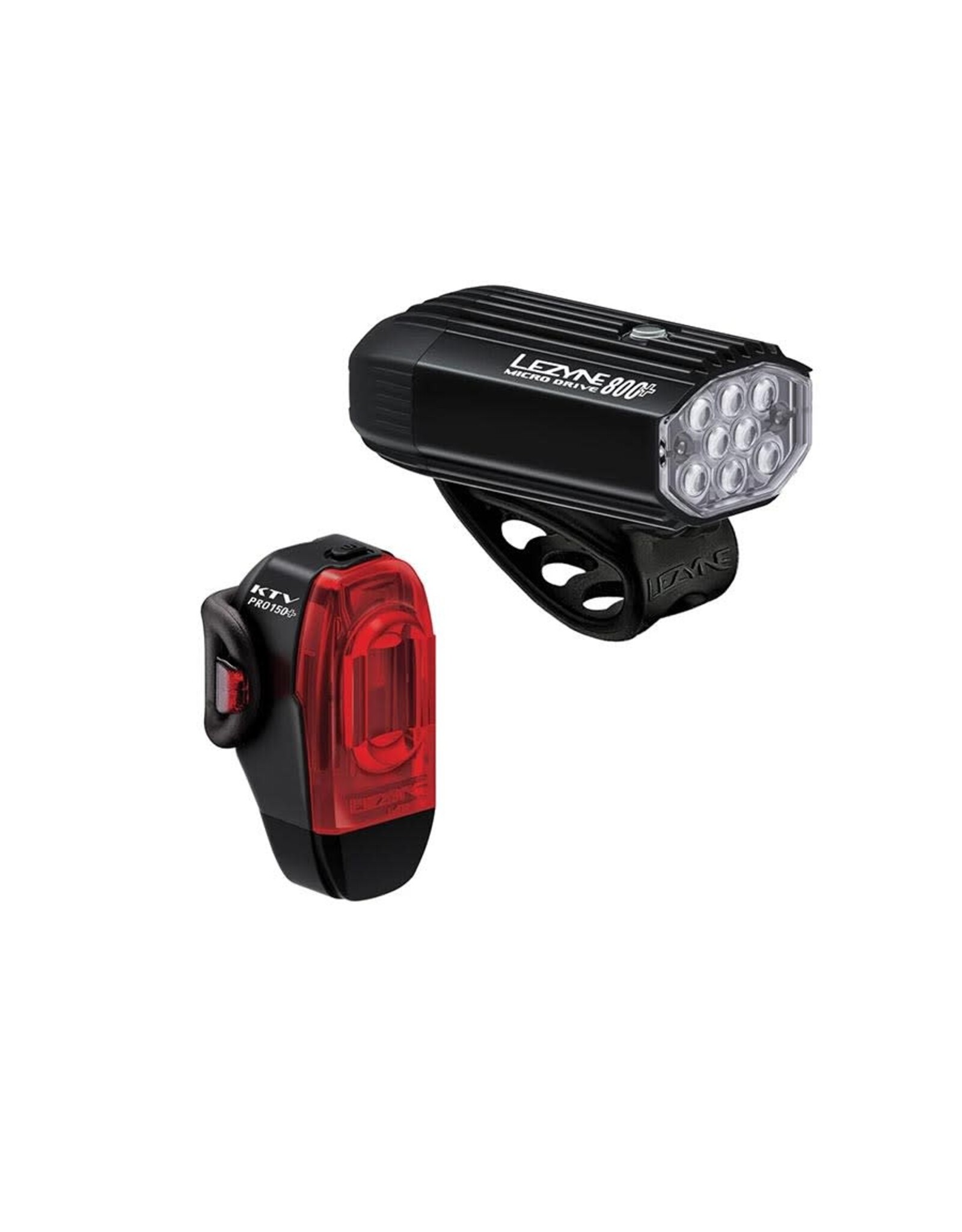 Lezyne Lezyne, Micro Drive 800+/ KTV Drive Pro+, Light, Set, Black