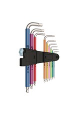 Wera Wera, 3950 SPKL, Hex Wrench, 9pcs Set, Multicolor Long Arm Hex, Set, Metric