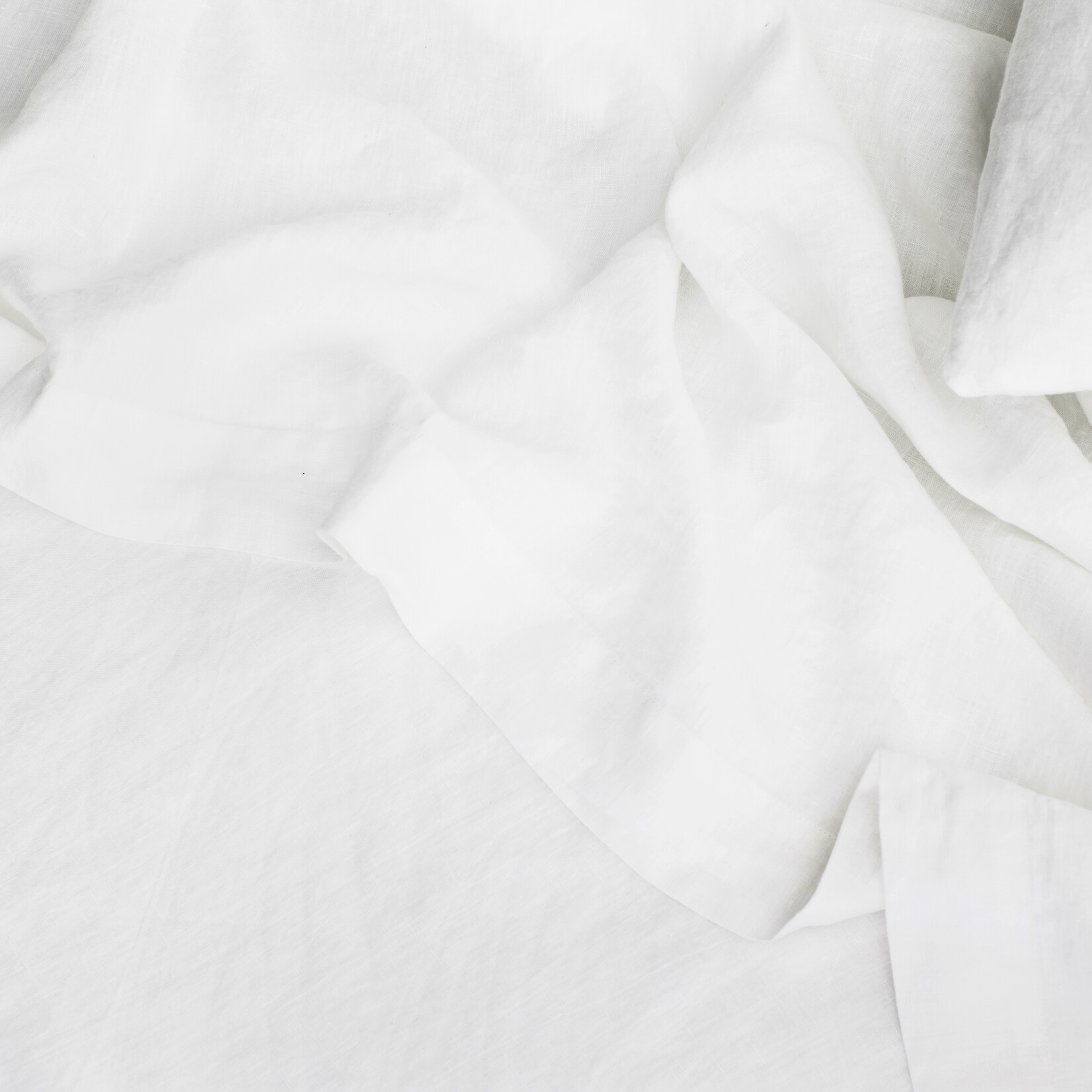 Linen Fitted Sheet- white