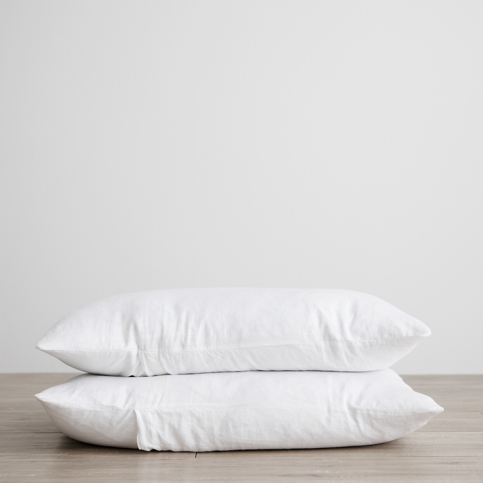 Linen Pillowcase Set - white