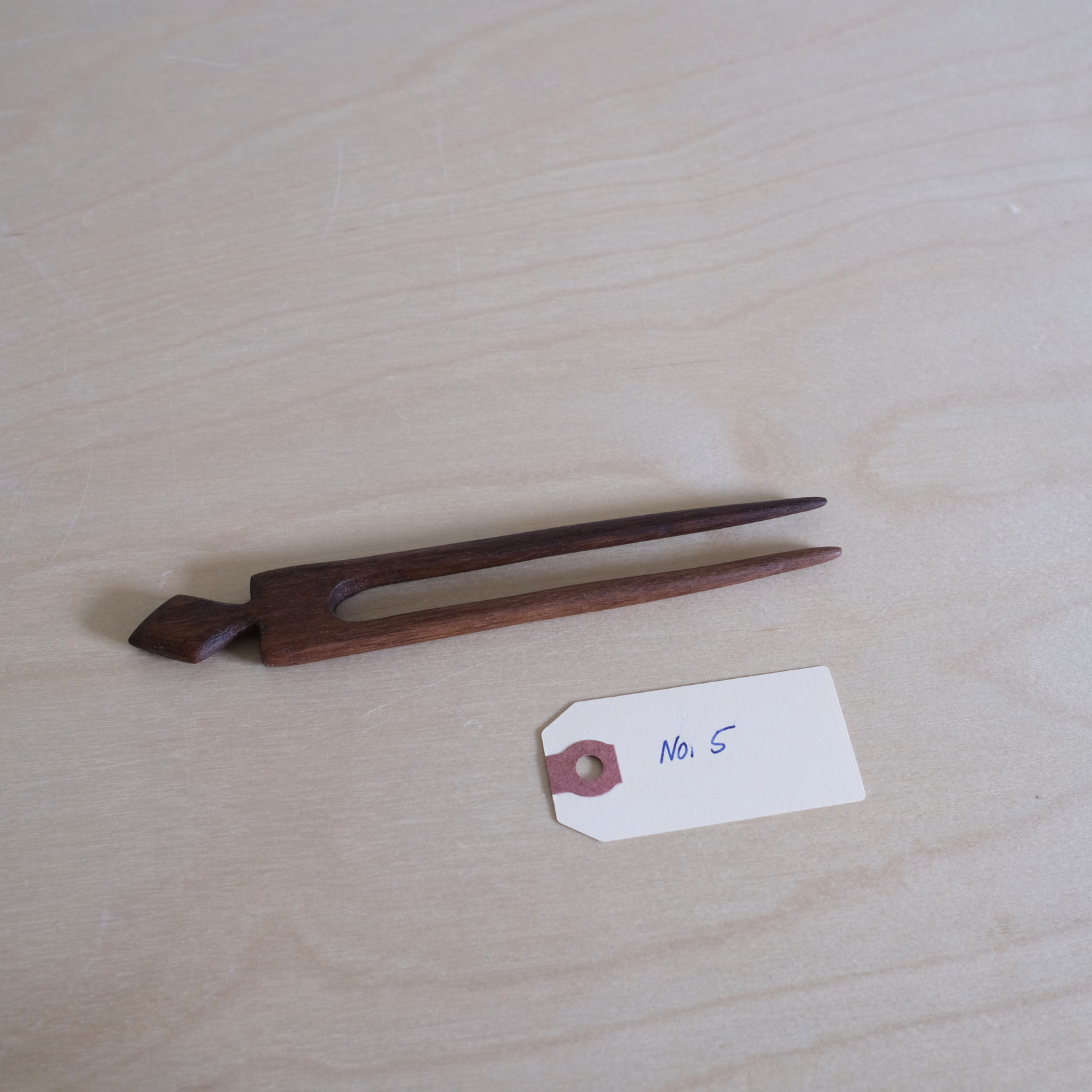 Hand-carved Wooden Hairpin