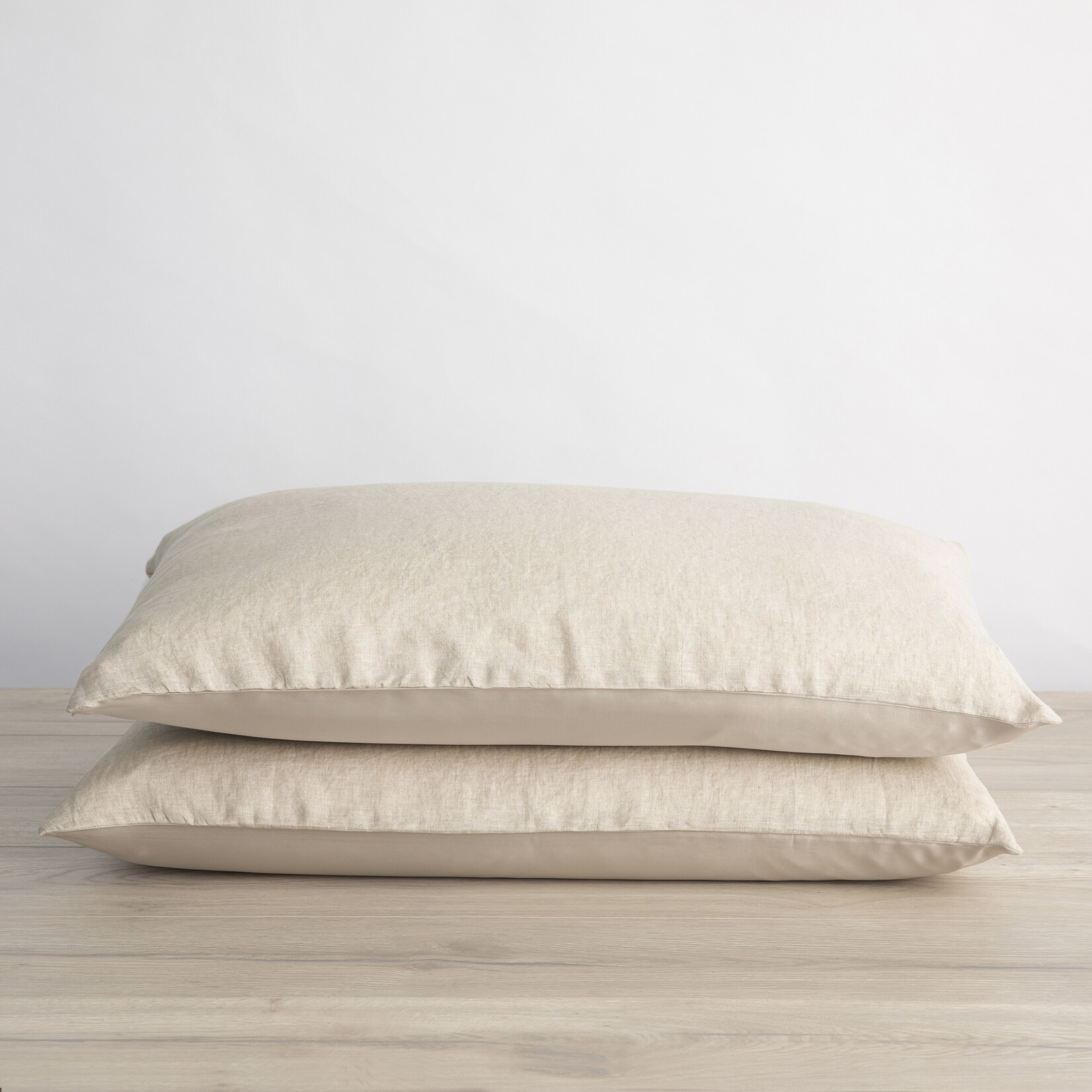 Silk and Linen Pillowcase - natural