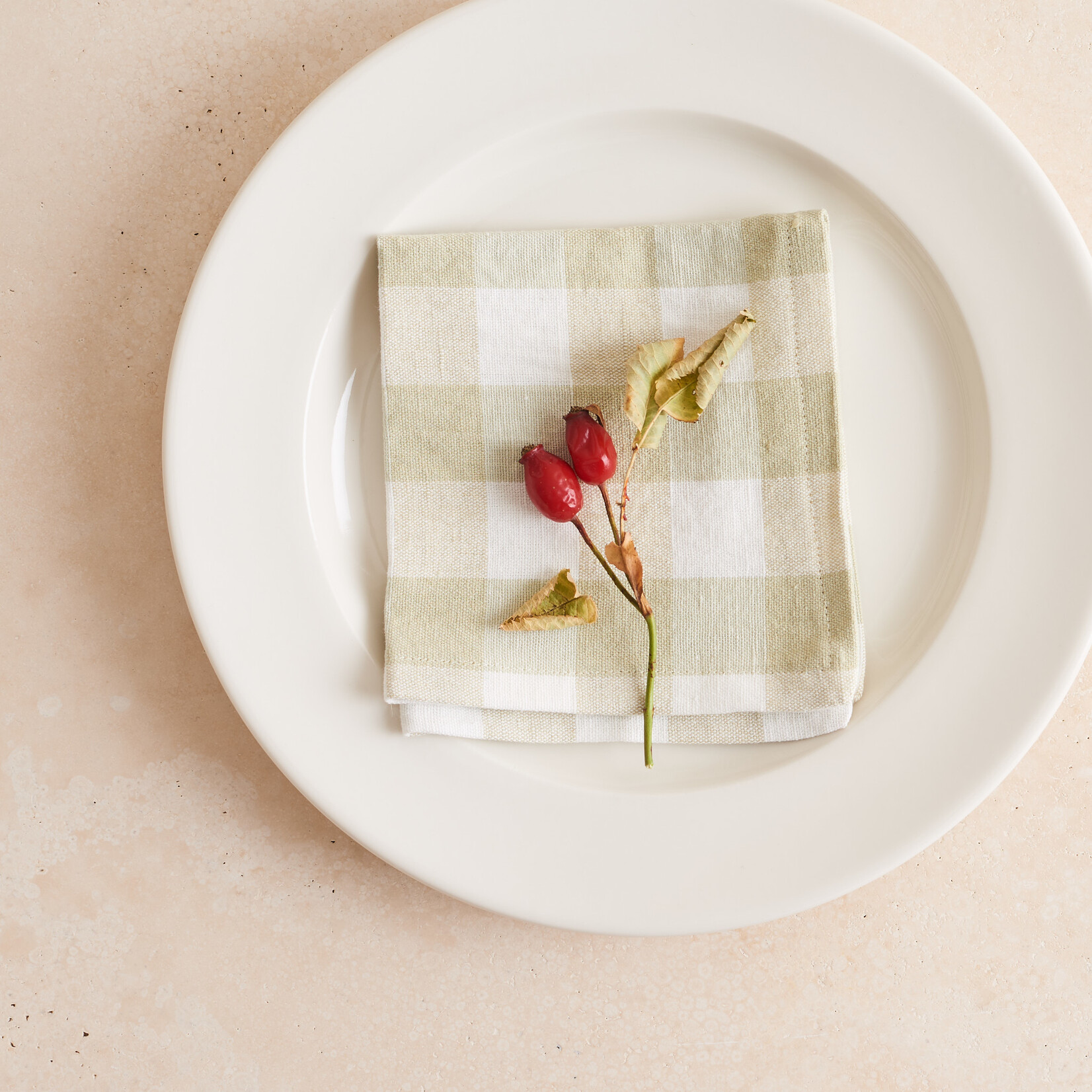 Set of Linen Lunch Napkin- fall sage