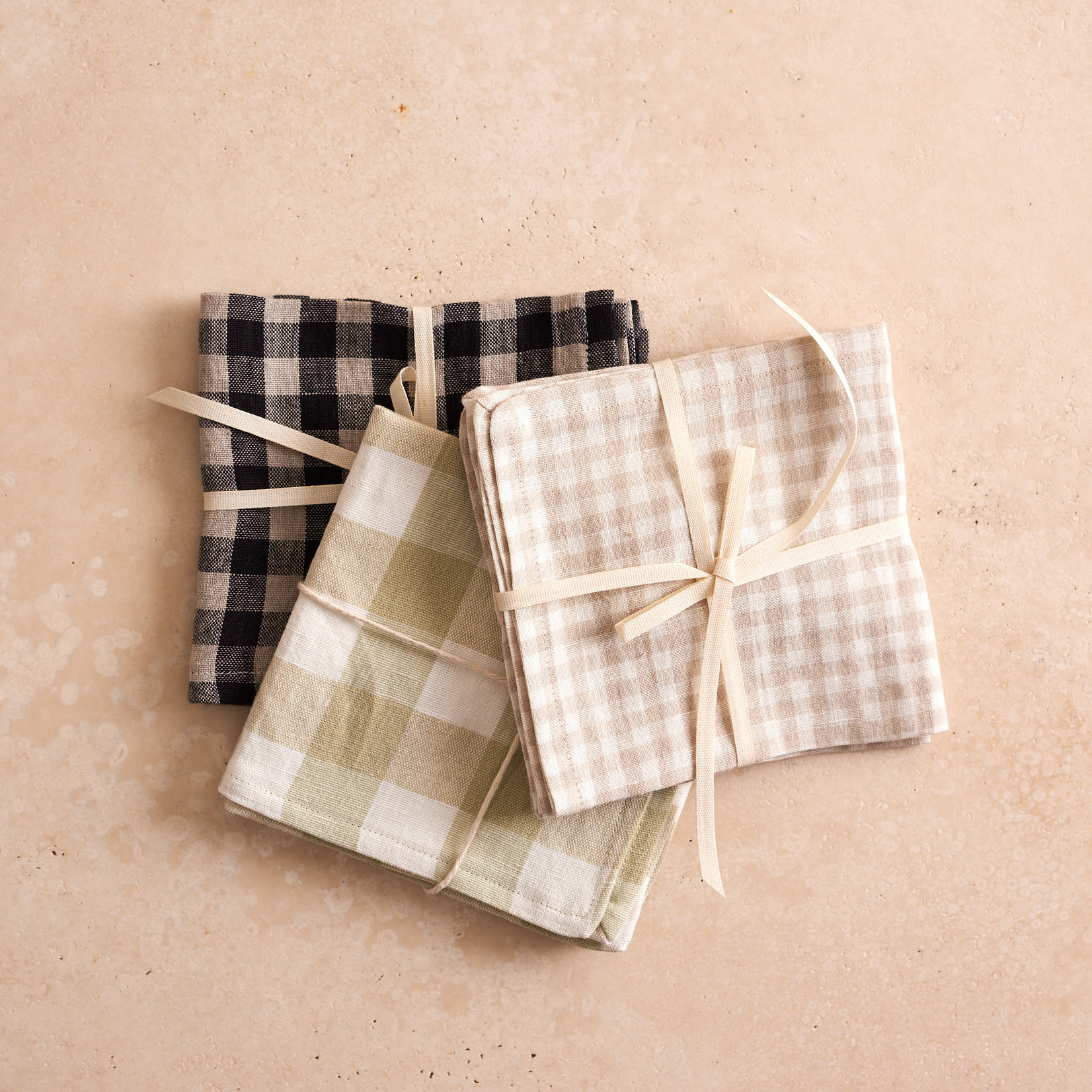 Set of Linen Lunch Napkin- fall sage