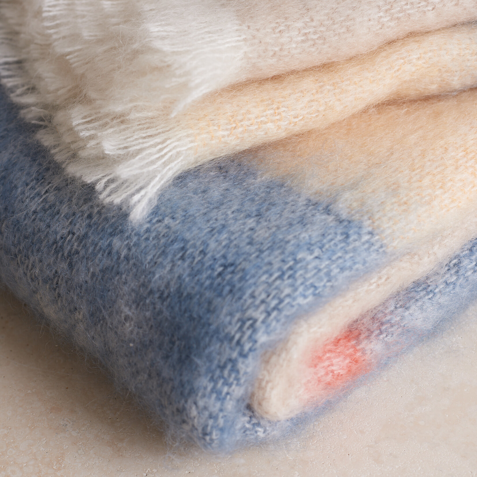 Extra Large Mohair Blanket- silare