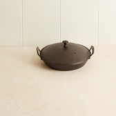 Hand-spun Iron 12 Prospector Pan with lid - Three Bales Home Supply