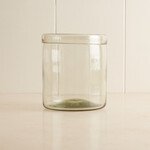 Handblown Glass Crock with Sturdy Rim