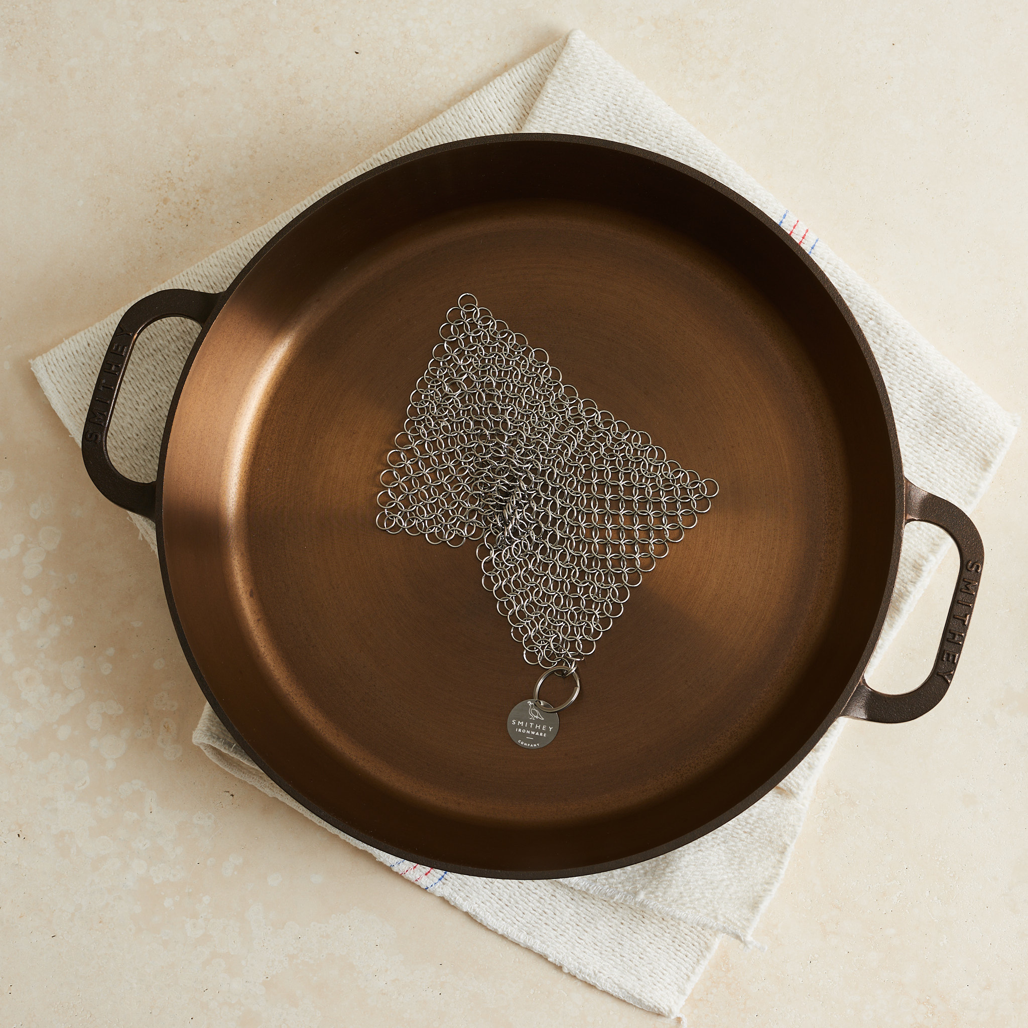Stainless-Steel Chain Mail Scrubber by Smithey Ironware Co.