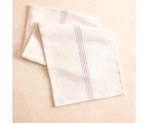German Small Cleaning Cloth - Blue and Yellow Stripes - The