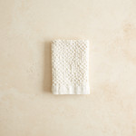 Ivory Waffle-Weave Washcloth
