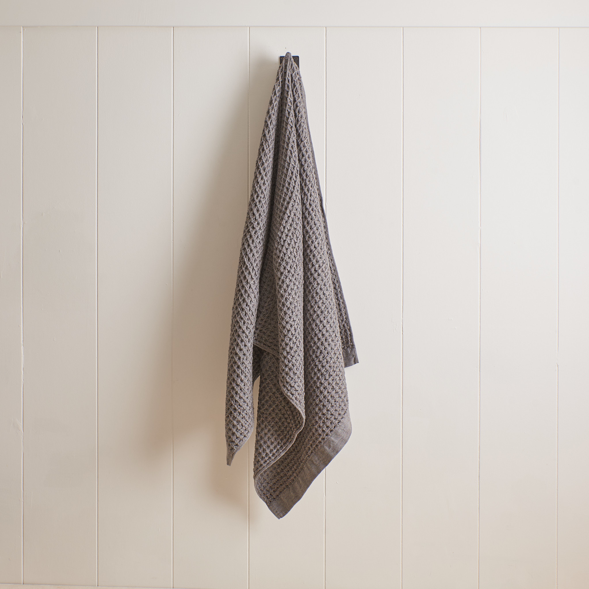 Brown WaffleWeave Bath Towel Three Bales Home Supply