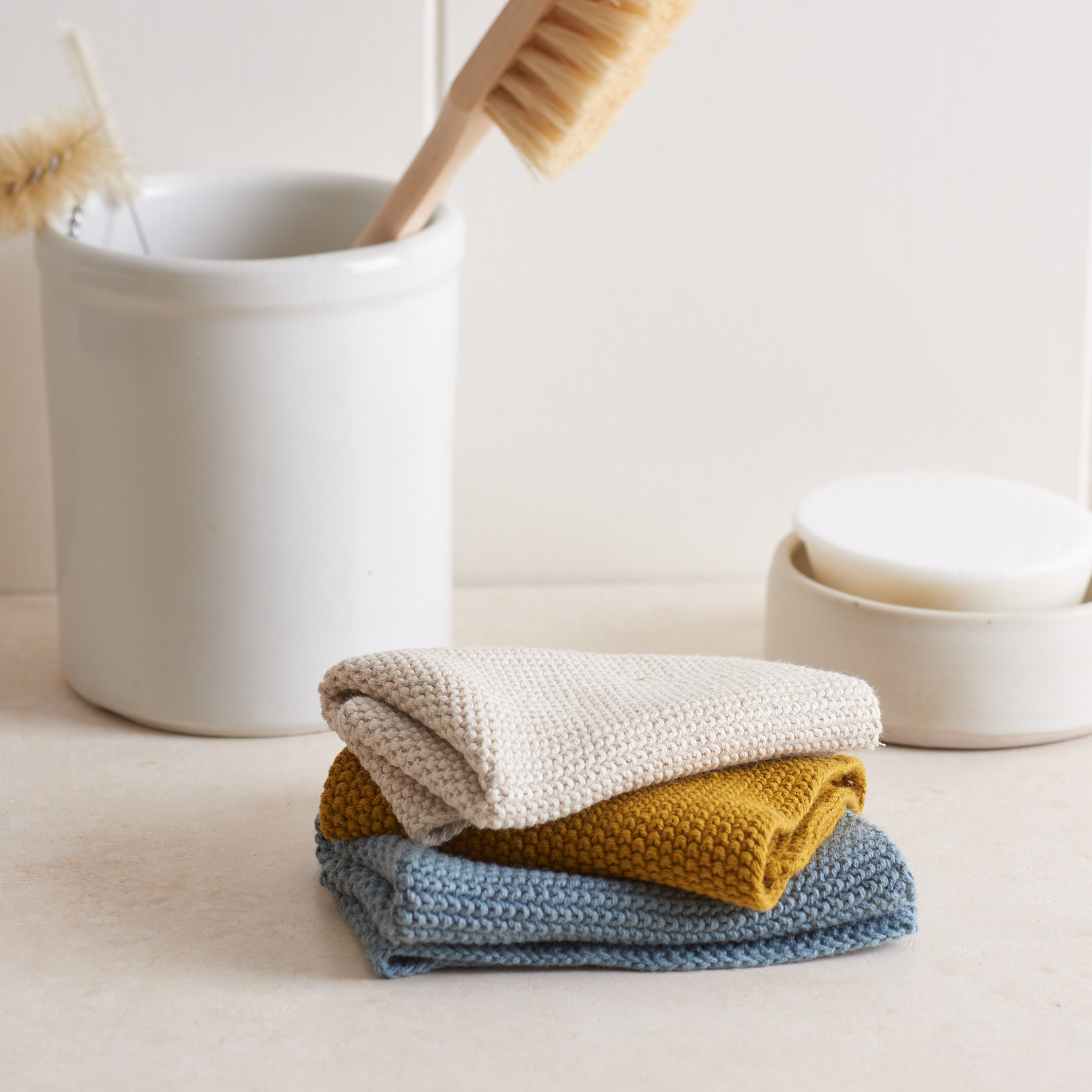 Knitted Dish Cloth Three Bales Home Supply