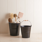 Large Metal Bucket - black