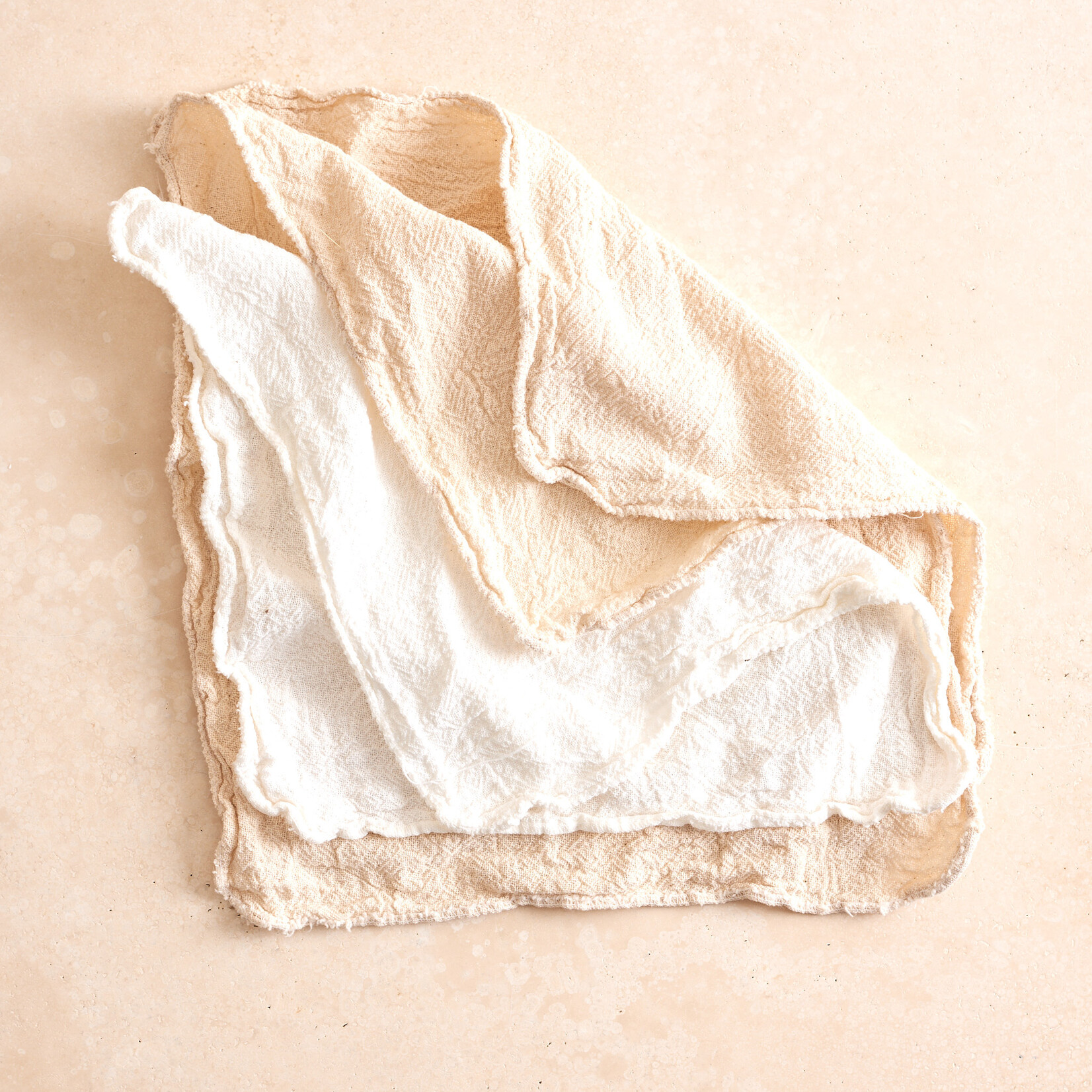 Flour Sack Cleaning Cloths - set of 3 (natural+white)