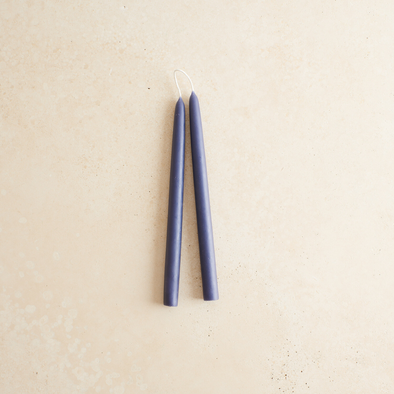 Pair of Hand-dipped Beeswax Tapers - lavender