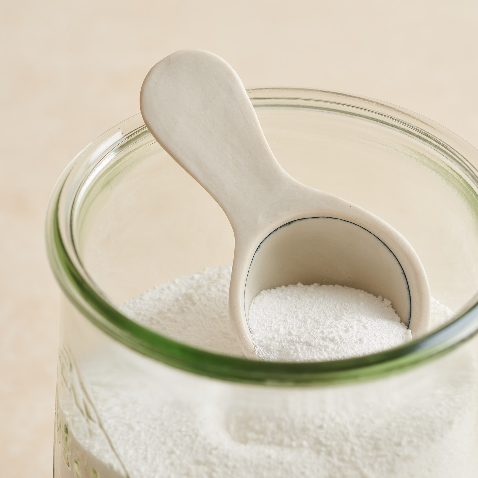 Handmade Ceramic Scoop 1 Tablespoon Three Bales Home Supply