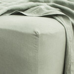 Linen Fitted Sheet - Sage