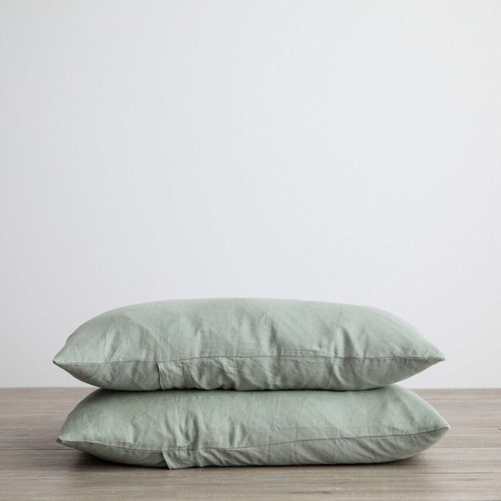 Linen Pillowcase Set - Sage