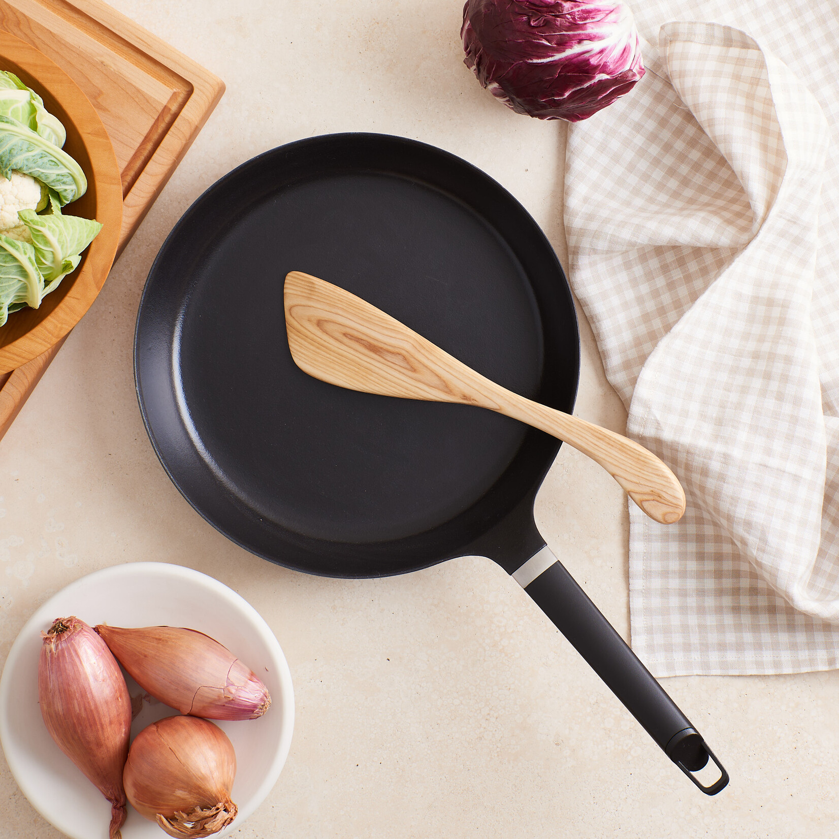 Japanese Enamel Cast Iron Skillet - oven safe