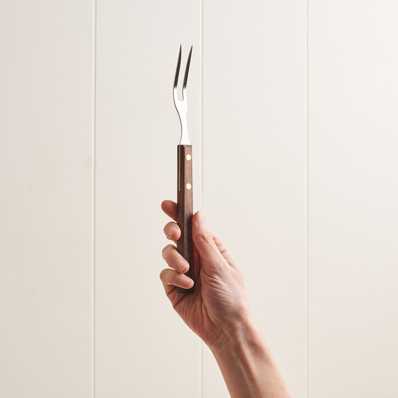 Walnut Handled Carving Fork