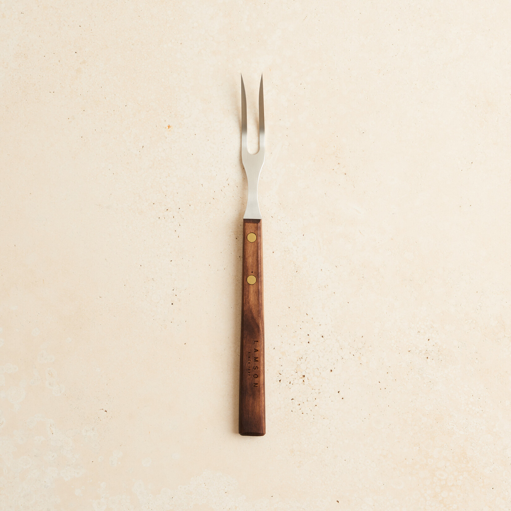 Walnut Handled Carving Fork
