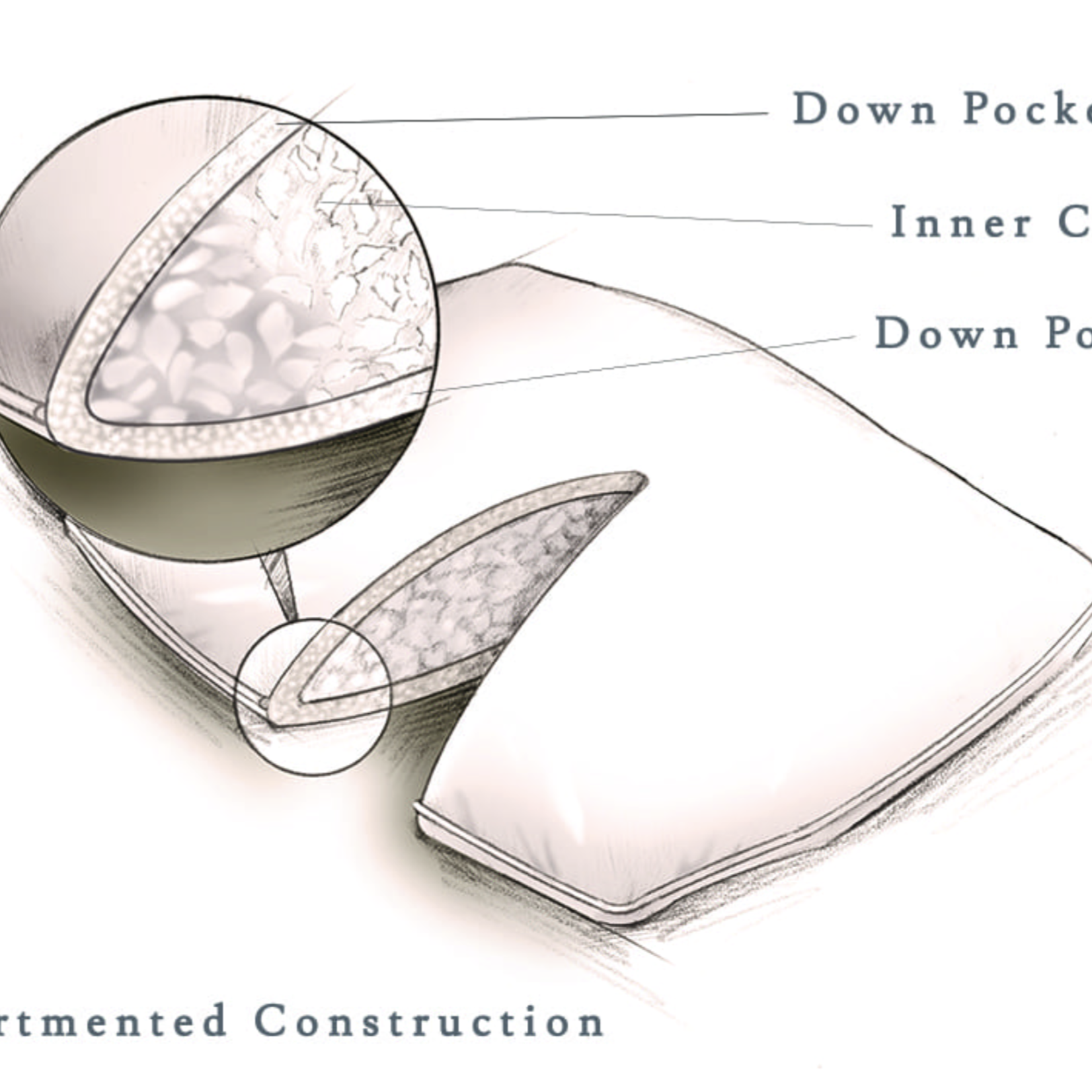 100% Down Sleeping Pillow - EXTRA SOFT