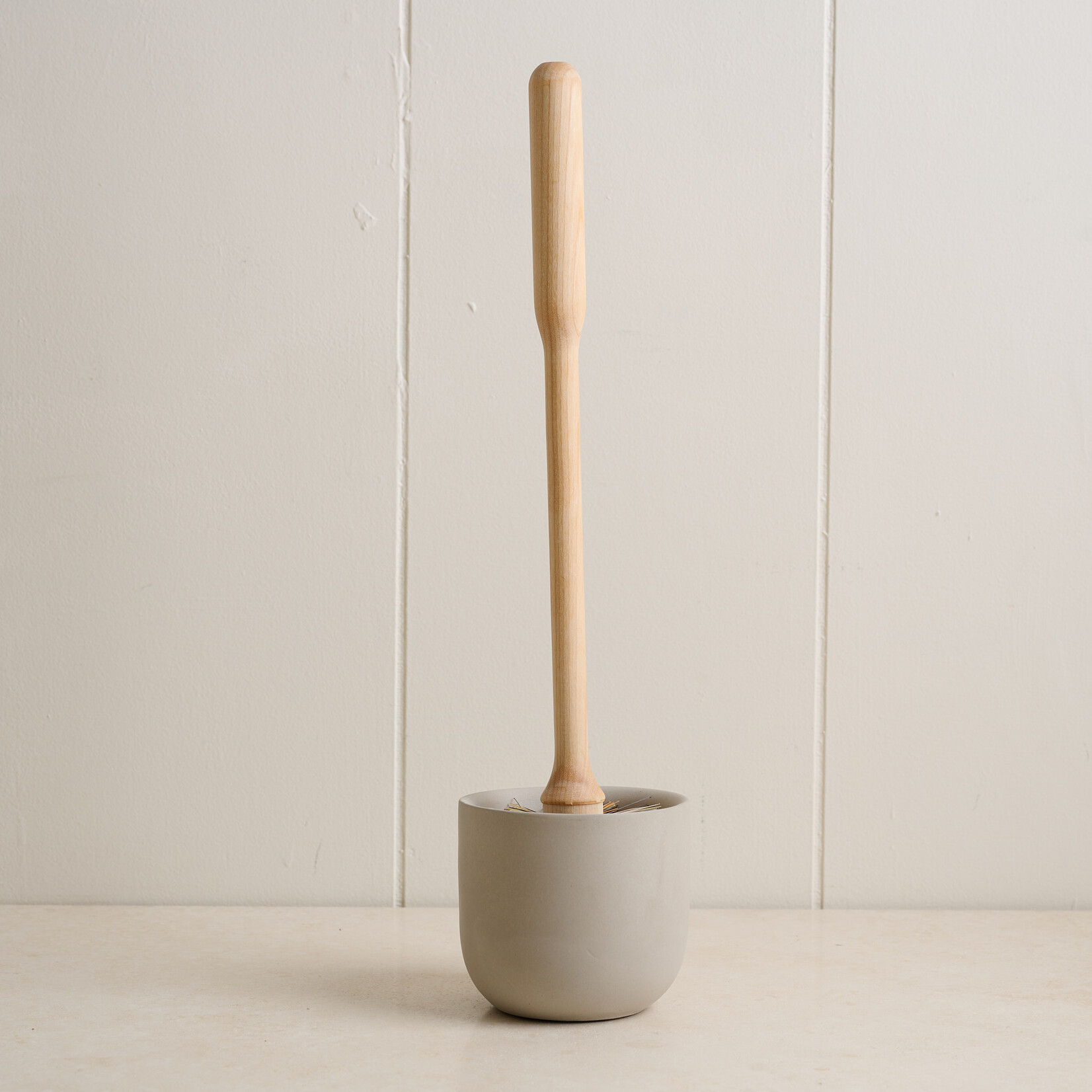 Swedish Toilet Brush with Concrete Holder