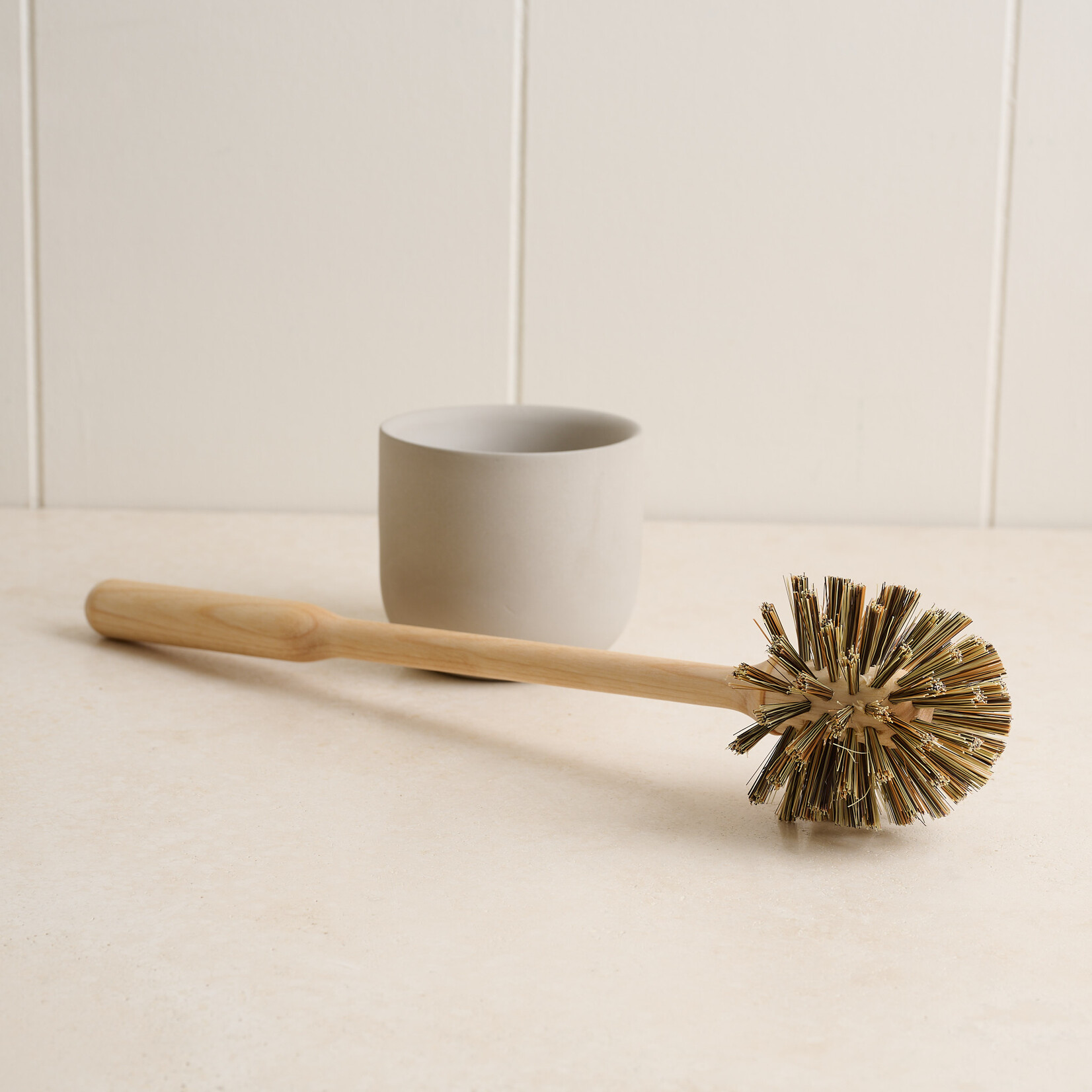 Swedish Toilet Brush with Concrete Holder
