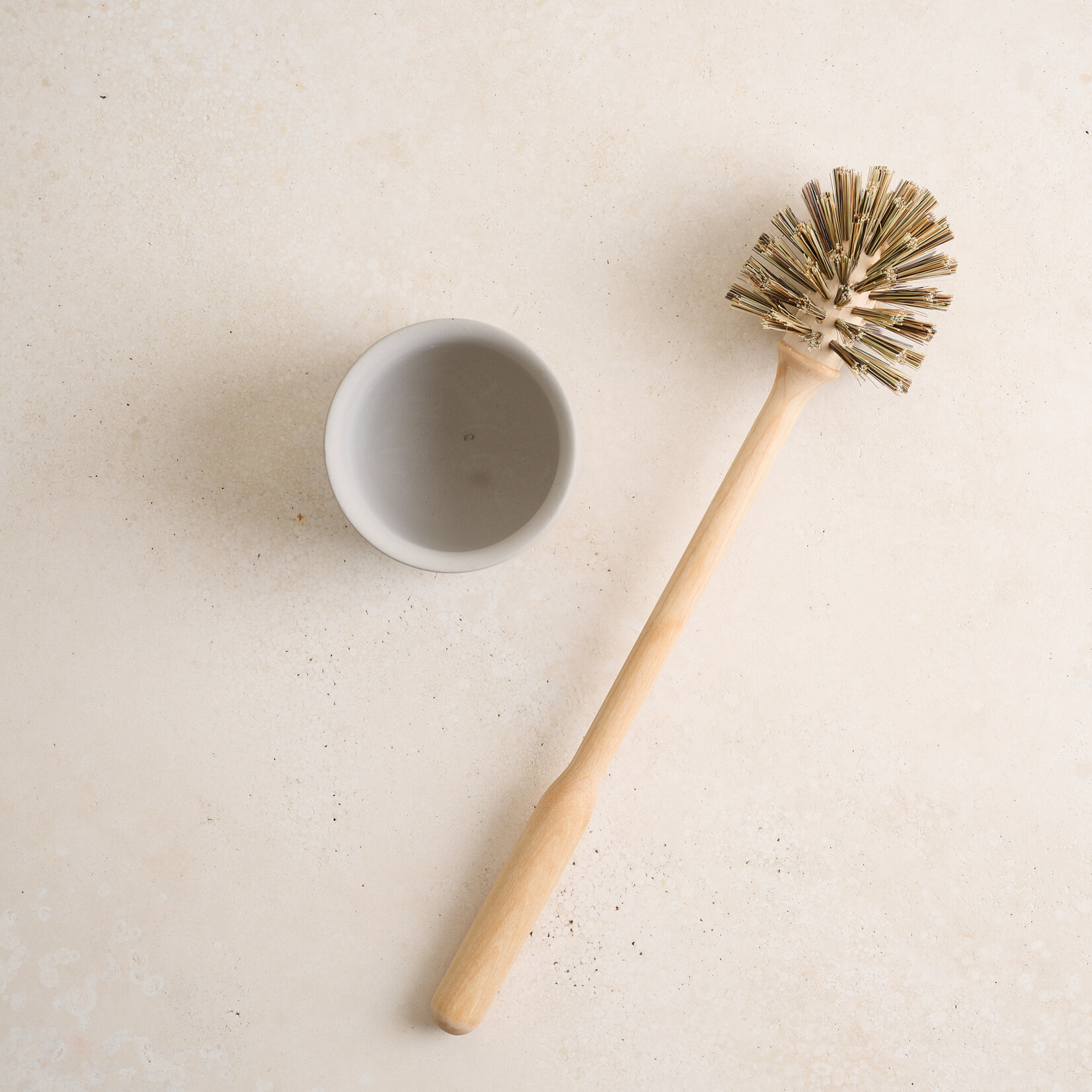 Swedish Toilet Brush with Concrete Holder