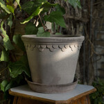 Terracotta Noble Planter - slate 9.8 inches