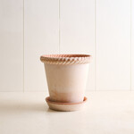 Terracotta Roman Planter - blush 8 inches