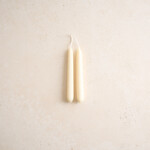 Hand-dipped Emergency Tapers - 6 inch - linen