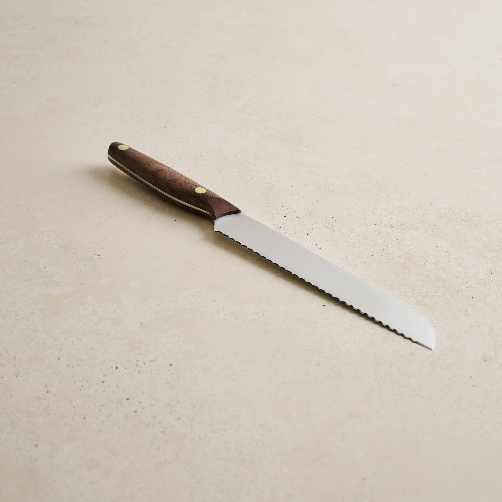 Walnut Handled Bread Knife