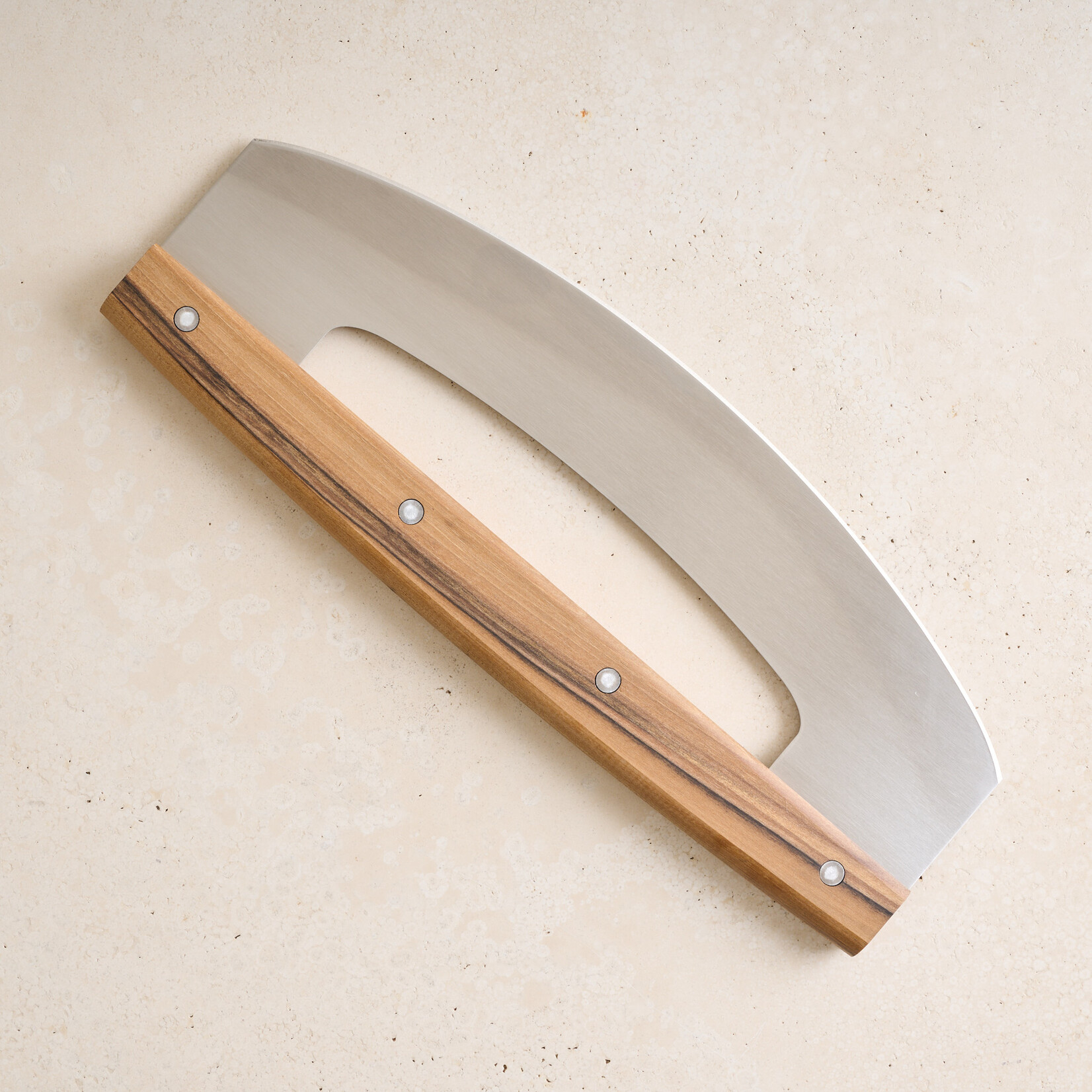 Large Walnut Handled Pizza Cutter