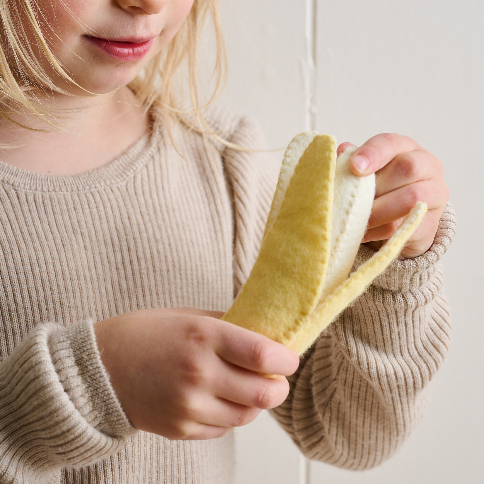 Felted Play Food - banana single