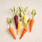 Felted Play Food - Carrot bundle 3 rainbow