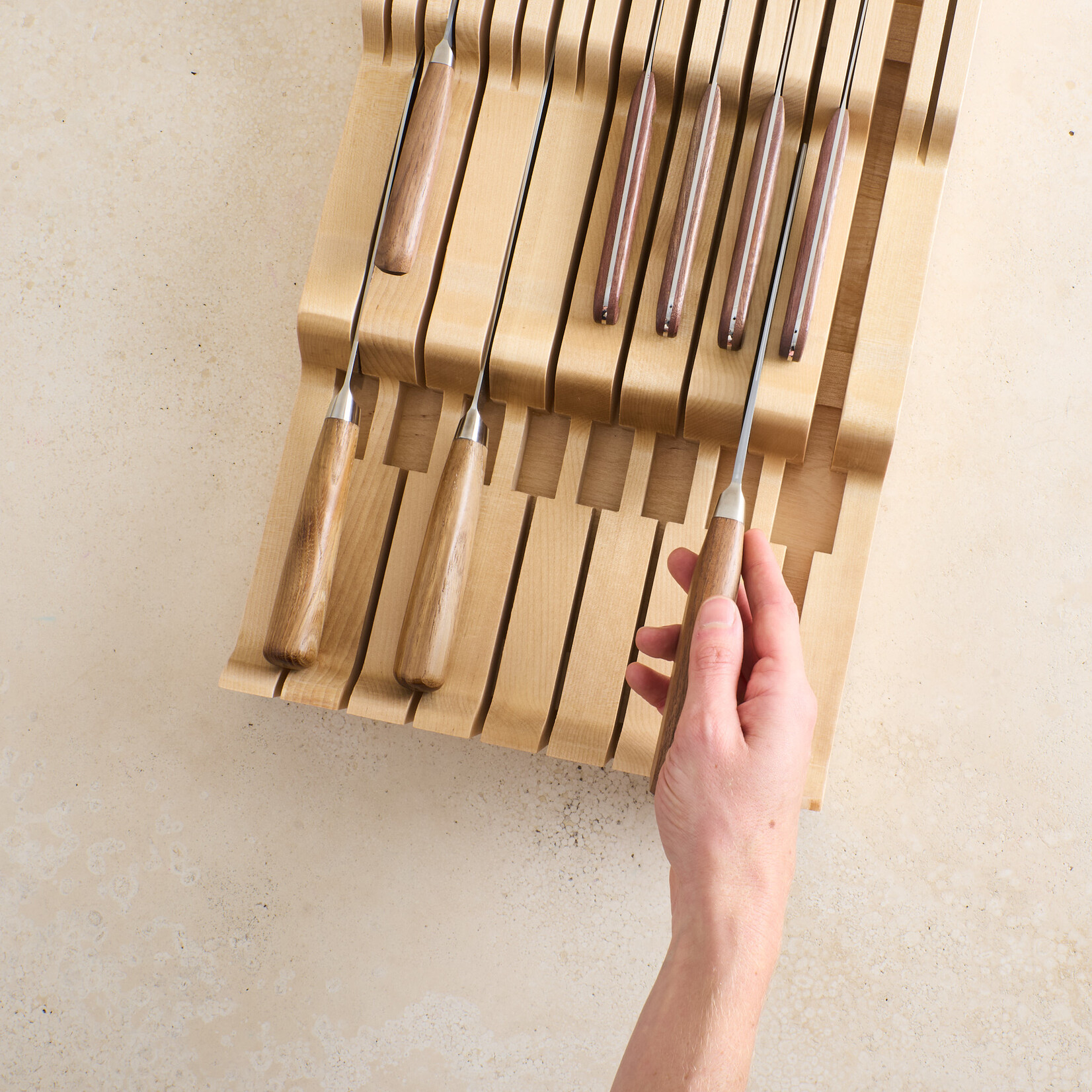 In-Drawer Knife Block