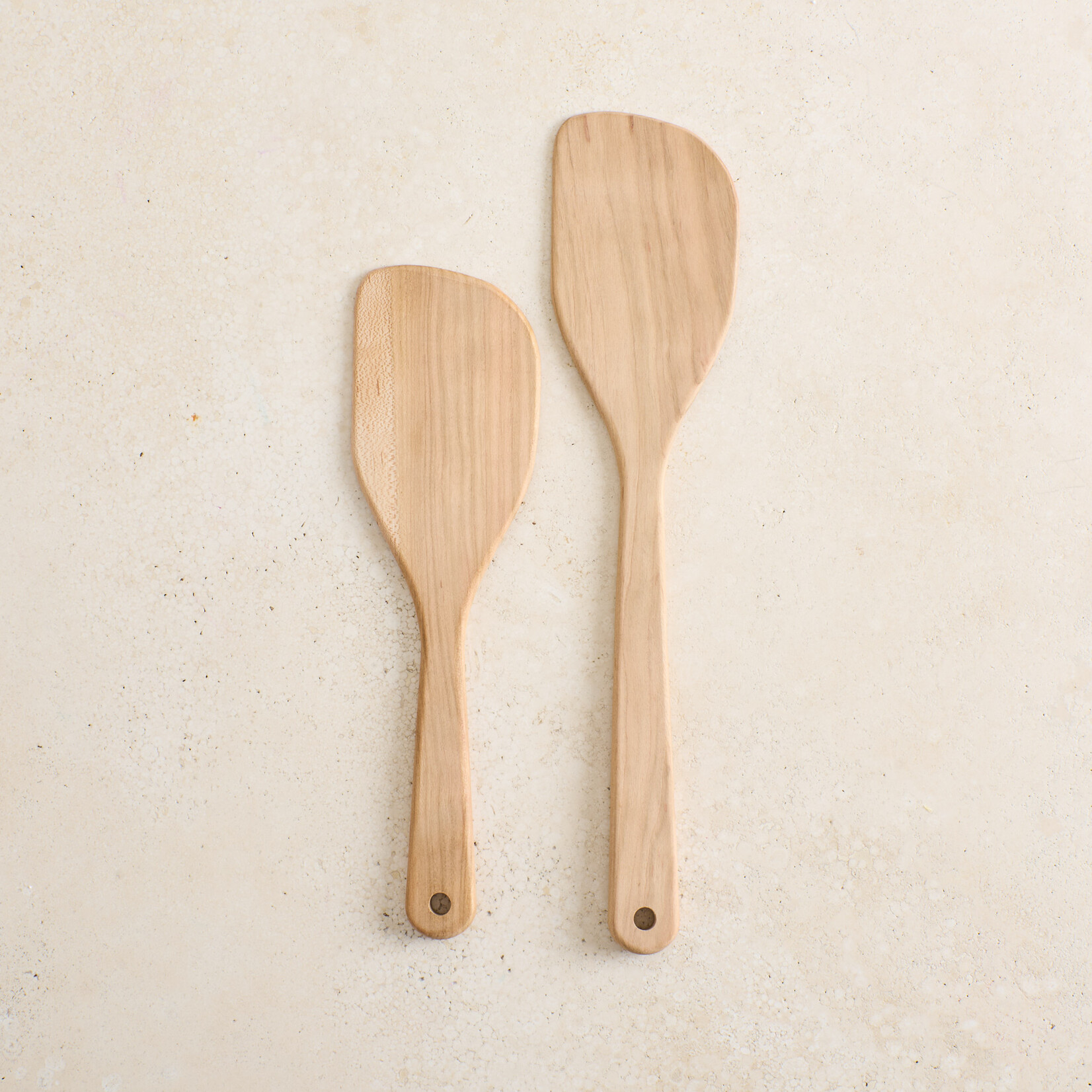 Wooden Mixing Bowl Spatula - long