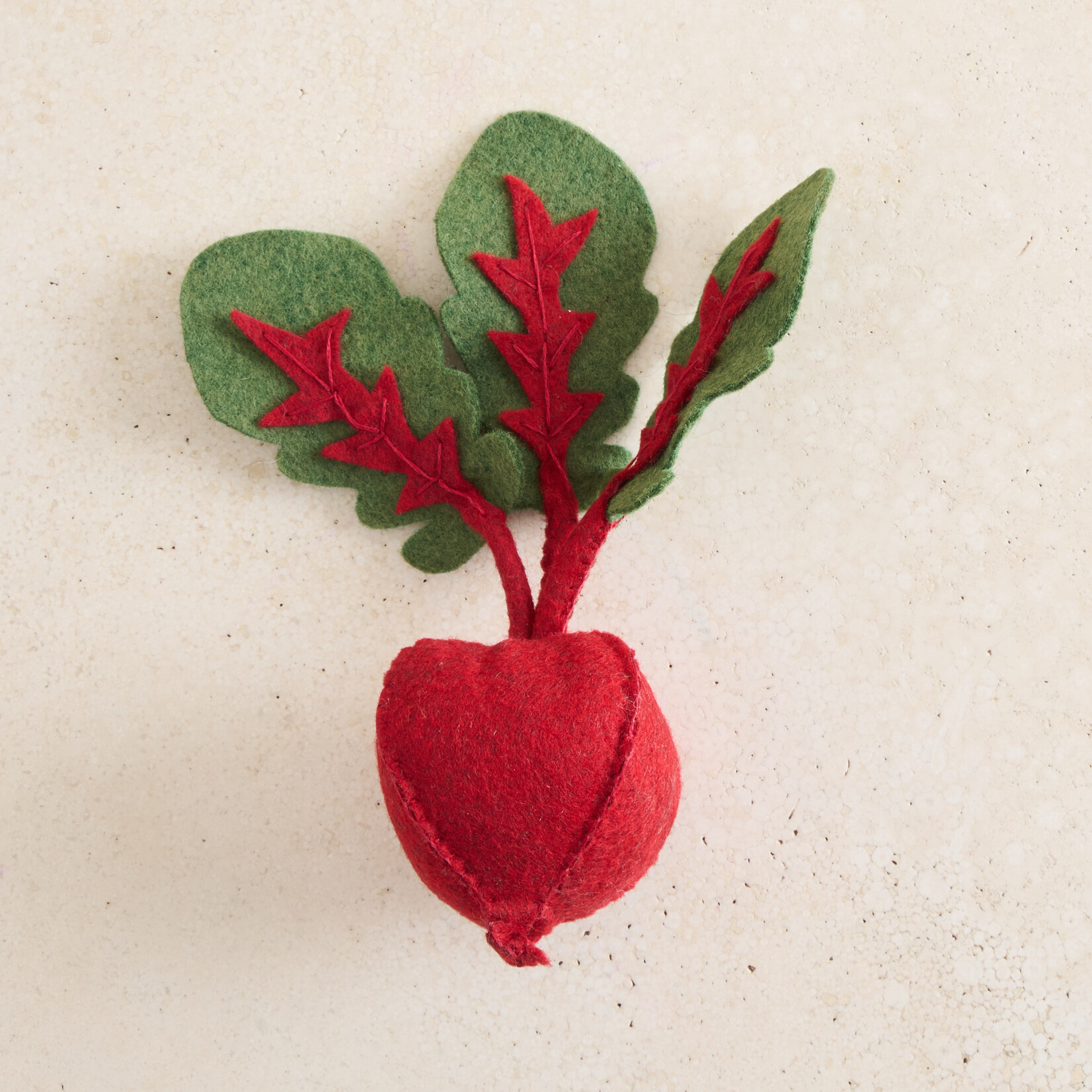 Felted Play Food - beets 2 with crate